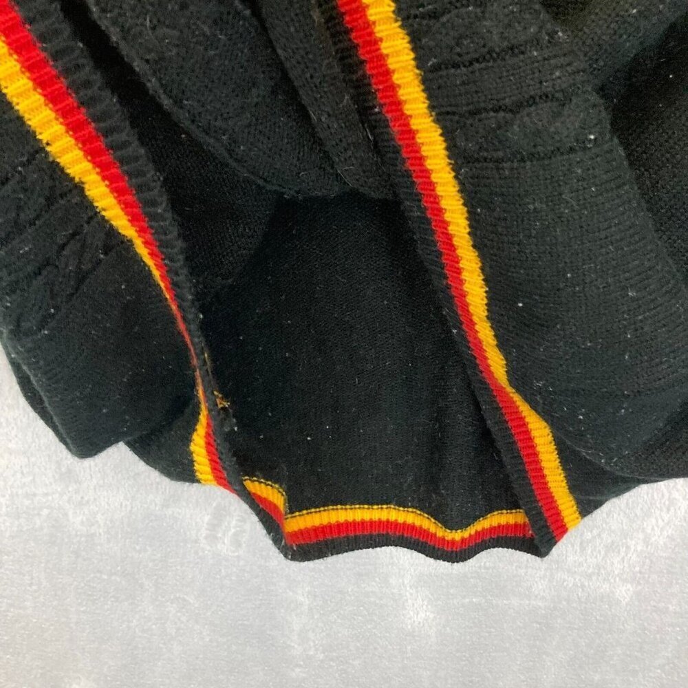 Delf USA‎ Vintage Knit Sweater Vest Mens XL Black Red Hip Hop Retro 90s Y2K - Picture 10 of 13